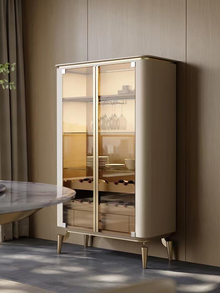 Sideboard Cabinet China Modern Glass Double Door